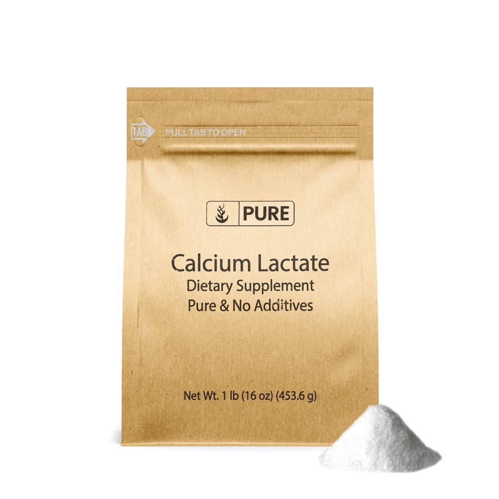 순수한 본래 성분 칼슘 Lactate (1lb) 칼슘 보충교재, Electrolyte, Non-GMO