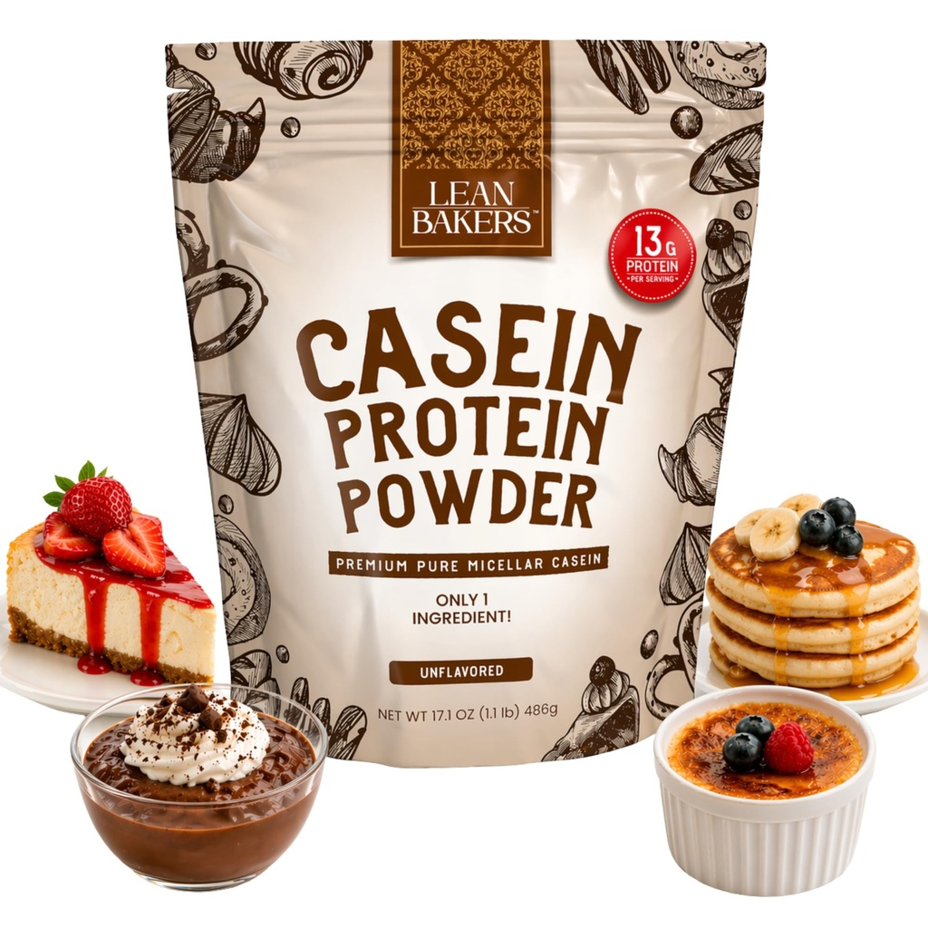 Casein 단백질 분말, 순수한 Micellar Casein, Gluten는, 높은 단백질 낮은 칼로리 스낵, 감미료 없음, 1.1lb를 굽기를 위해, 해방합니다