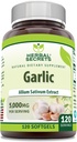 허브 시크릿 마늘 보충 | 5000 Mg Per 서빙 | 120 Softgels | Non-GMO | 글루텐 프리 | 미국