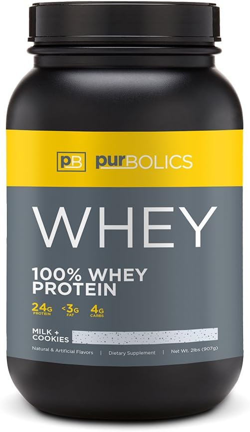 갑상선 단백질 | 100 % Whey Protein | Lean Muscle & Improve Recovery | 24g Protein | 28 인분 (밀크 + 쿠키)