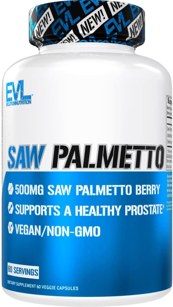 EVL는 남자 500mg를 위한 Palmetto를 보았습니다 - 크기 기능 및 더 나은 방광 통제를 위한 남자를 위한 톱 Palmetto 추출물 전립선 보충교재 - 더 두꺼운 더 강한 더 빠른 머리 성장 비타민