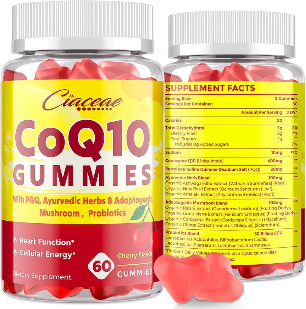 1개의 CoQ10에 대하여 5 400 mg & PQQ 20 mg Gummies