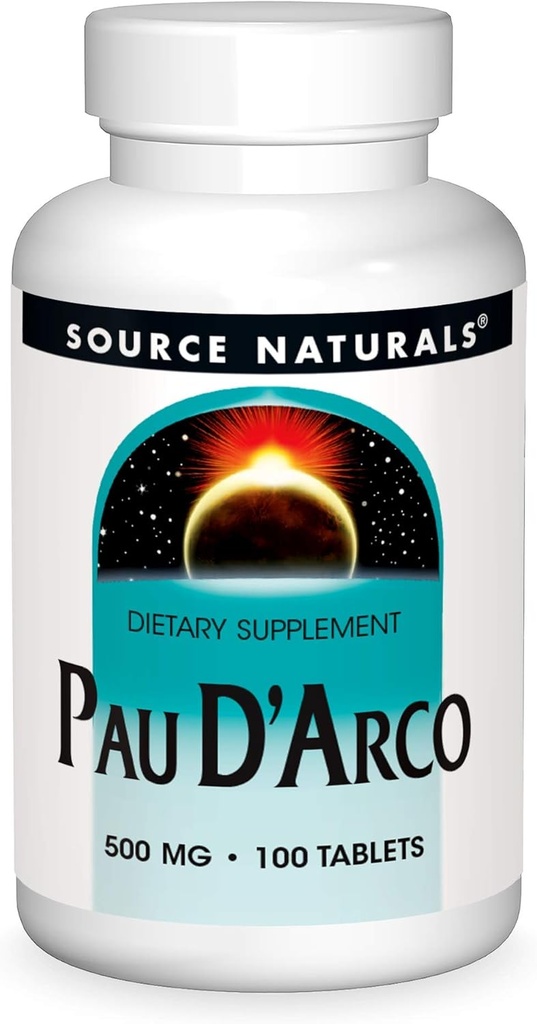 Source Naturals PAU D'Arco 다이어트 보충 - 100 정제