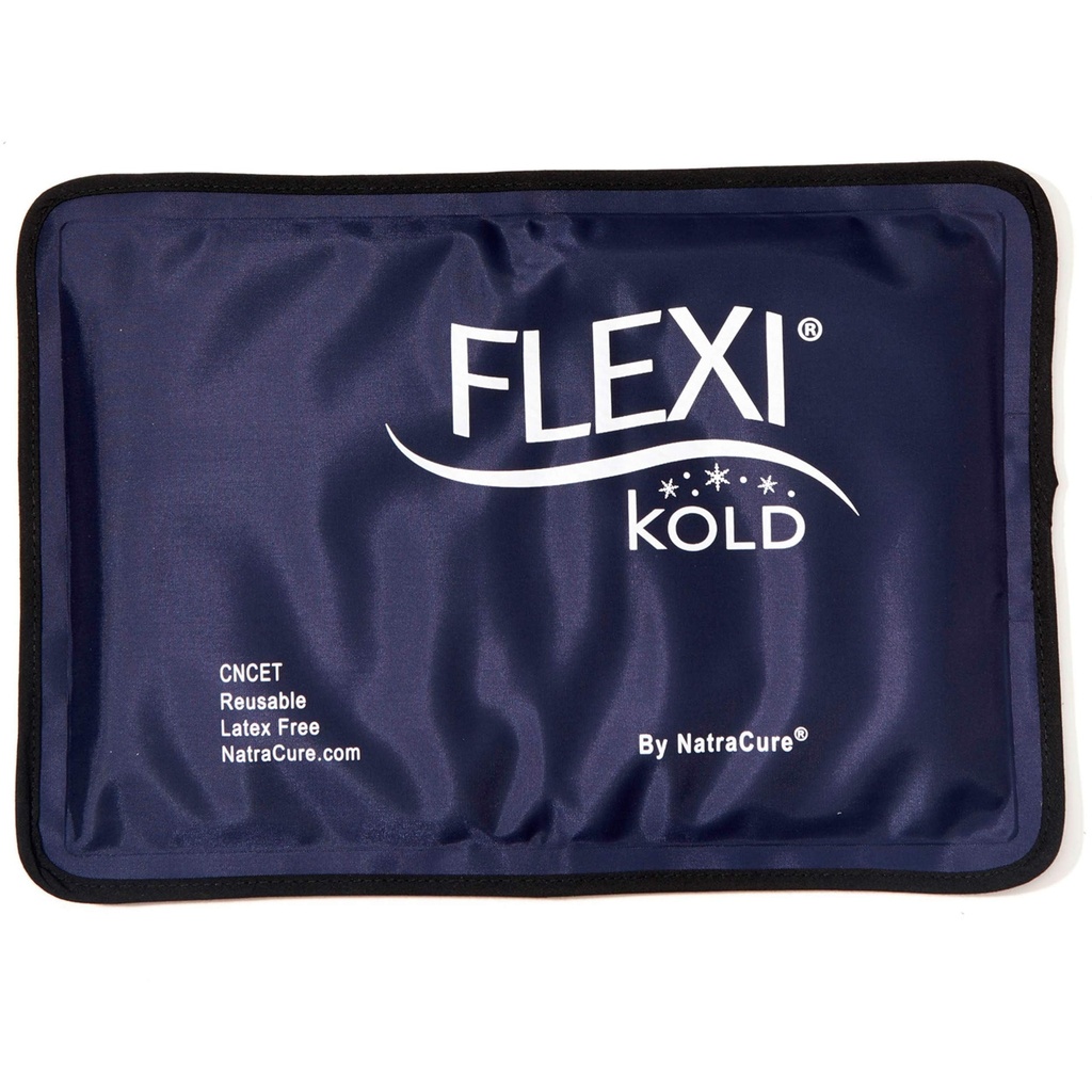 FlexiKold 젤 Injuries를 위한 연약한 가동 가능한 얼음 팩 - 재사용할 수 있는 냉장고 찬 팩, 얼굴, 어깨, 엉덩이, 다리, 팔, 발목 & 발 부상을 위한 찬 압축 & 냉각 젤 패드 - 중간 - 7.5" x 11.5"