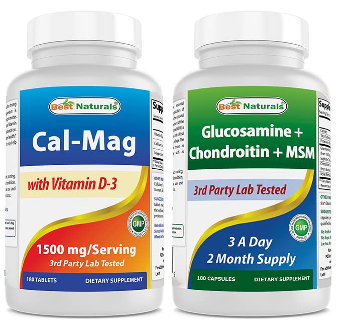 비타민 D3 1500mg & 글루코사민 Chondroitin와 MSM를 가진 제일 자연적인 칼슘 마그네슘