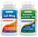 비타민 D3 1500mg & 글루코사민 Chondroitin와 MSM를 가진 제일 자연적인 칼슘 마그네슘