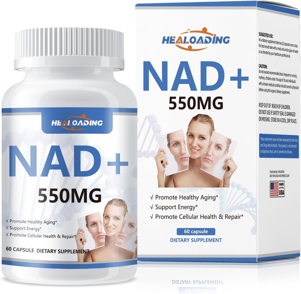 여성을 위한 NAD 보충교재 liposomal: NAD+ Resveratrol 550MG 지원 세포 수리 지원 에너지와 건강한 시효를 가진 보충교재