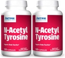 Jarrow 공식 N-Acetyl 티로신 350 mg - 120 캡슐, 2의 팩 - 지원 뇌 기능 - 아미노산 대사를 위한 비타민 B6를 포함합니다 - 240 총 서빙