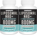 Trans-Resveratrol를 가진 Liposomal NAD+ 800 mg 300 mg, 최대 흡수, 실제적인 NAD+ 건강한 시효, 세포 에너지, DNA 수리, Longevity - 120 Softgels를 위한 퇴적 보충교재