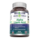 놀라운 수식 알파 Lipoic 산 300 mg 캡슐 보충교재 | Non-GMO | 글루텐 프리 | 미국에서 제작 (60 개)