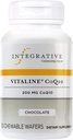 통합 Therapeutics Vitaline CoQ10 200 mg - 성인을 위한 두뇌 건강 지원 보충교재 * - 지원 심장 건강* - 낙농장 자유로운 - 초콜렛 맛, 30의 Chewable 정제 (30의 서빙)