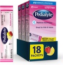 Pedialyte 전해질 분말 소포, Strawberry Lemonade, Hydration 음료, 18 단 하나 조각 분말 소포