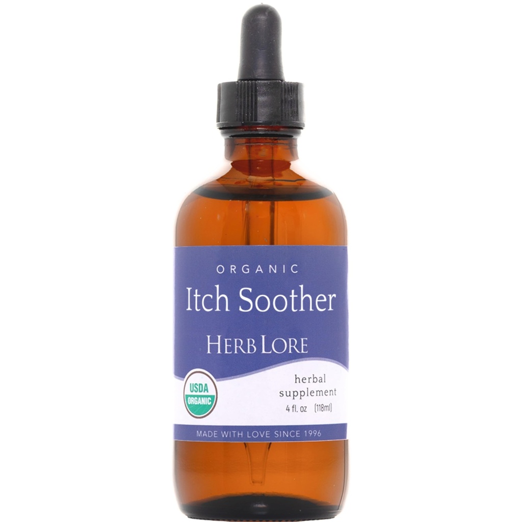 허브 로보 유기농 이치 소기타 탄약 - Soothes Itchy Pregnancy Skin & Rash, Liquid Milk Thistle, Dandelion & Yellow Dock Liver Support Supplement Drops (4 fl oz)