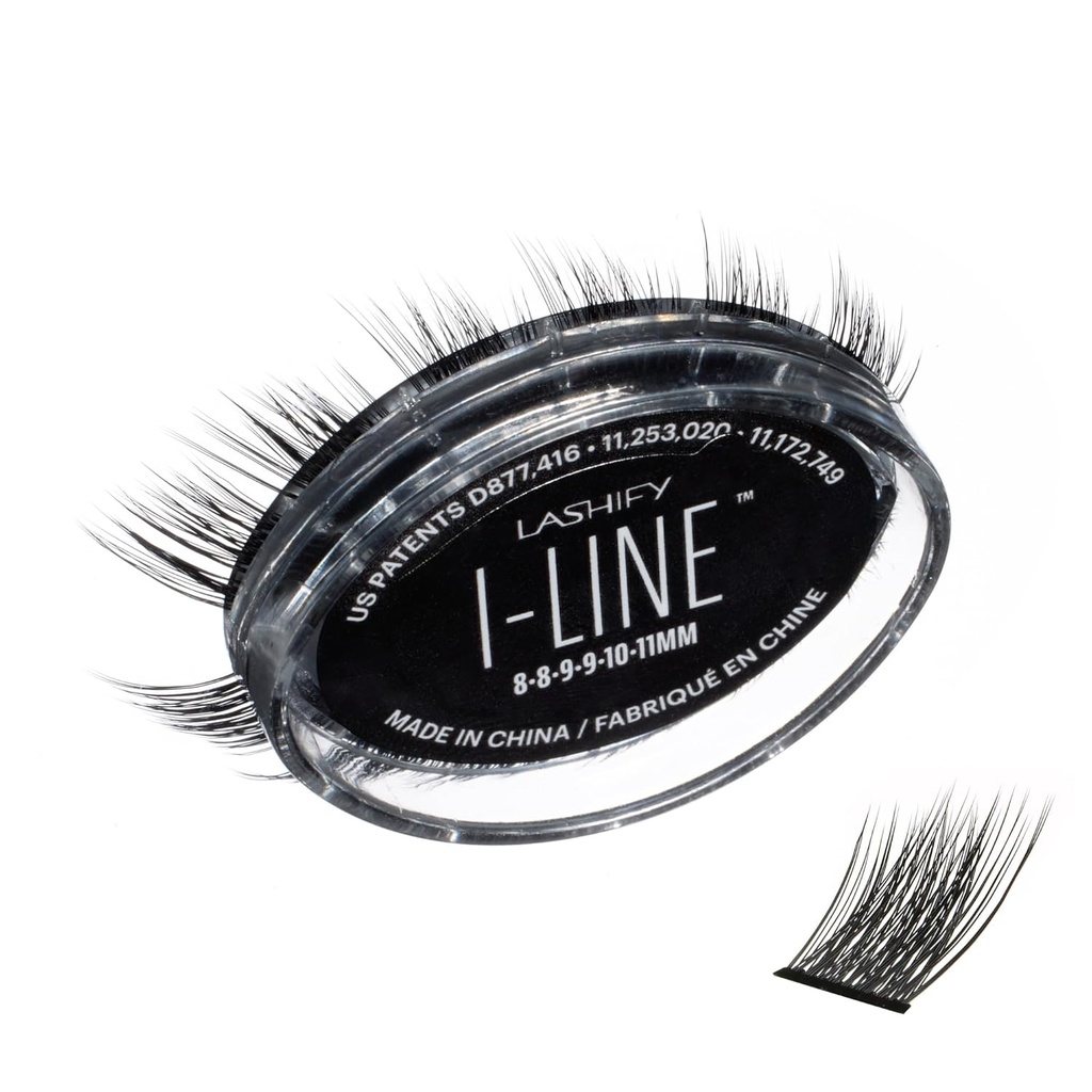 Lashify I-LineShort Pre-Mapped Gossamer, Easy DIY False Lashes to Create Angled Look and Eyeliner 효과