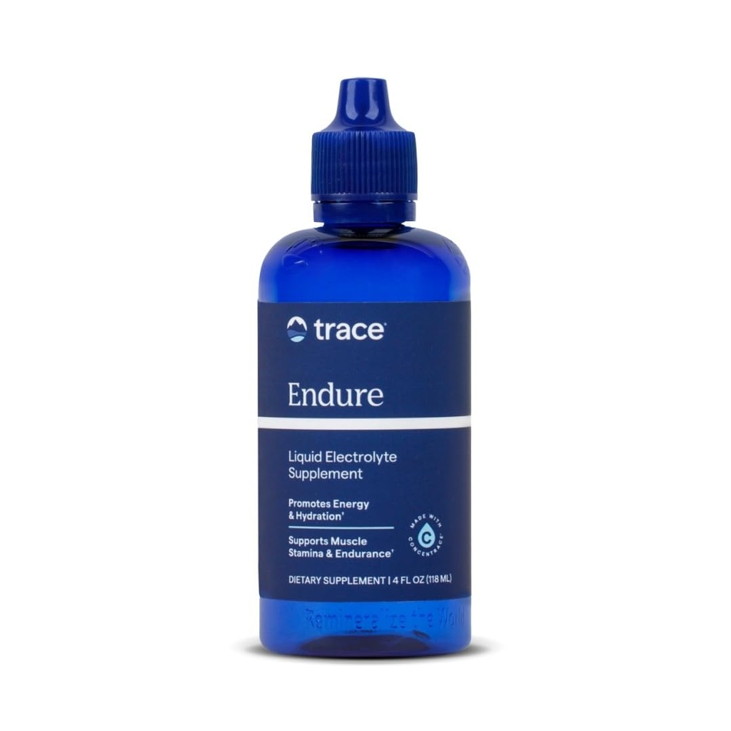 Trace Minerals Endure - 액체 무기물 흡수 지원 보충교재 - Aid Hydration & 건강한 에너지에 전해질 보충교재 - 마그네슘 & 염화물을 가진 성과 지원 - 4개 fl oz (48의 서빙)