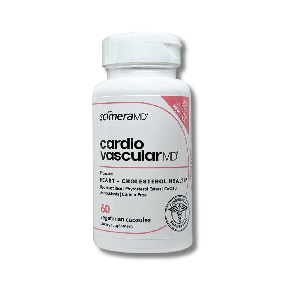 ScimeraMD® 심혈관MD 심장 건강과 콜레스테롤 지원, 60 CT를 위한 Phytosterol 에스테르와 CoQ10를 가진 빨간 효모 밥 보충교재