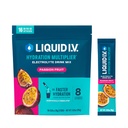 액체 I.V.® Hydration Multiplier® - Passion Fruit - Hydration Powder Packets | Electrolyte Powder Drink Mix | 편리한 Single-Serving Stick | Non-GMO | 16 서빙 (12장)