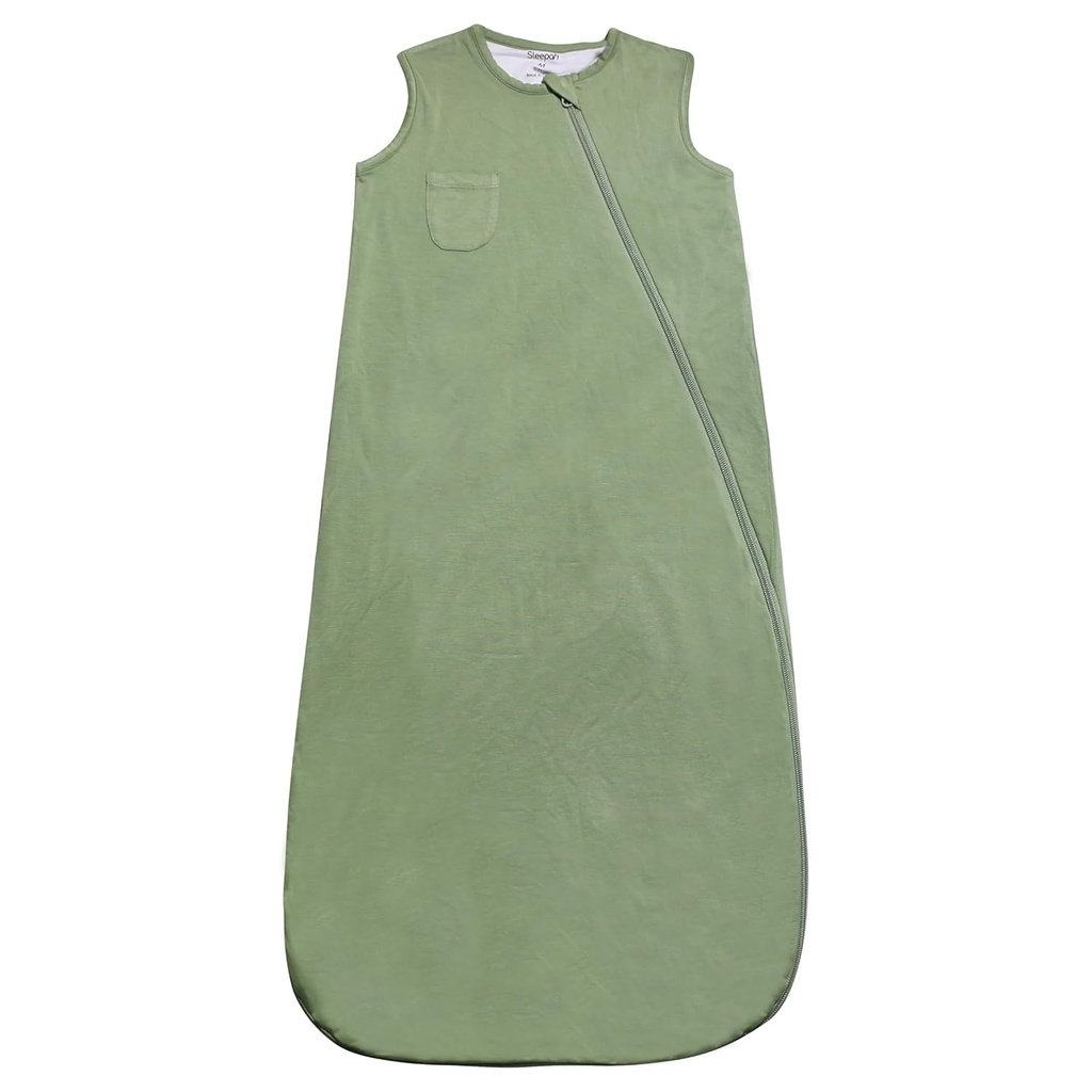 Sleep Sack Super Soft Rayon Made from Bamboo Sleeping Bag (0.5 TOG) 아기 및 유아용 온건한 여름/봄 밤 – 빨 수 있는 & Breathable 직물 녹색 M (18-36 달)