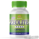 Zeolite Pure Capsules | Zeolite Detox, Extra Strength | Pure, Full Body Cleanse for Women, Men | 유기농, 식품 등급 Clinoptilolite Powder 94%, 90 Caps (81 Gram), 6 Wk에서 3 Mo 공급