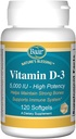 배아 비타민 D-3 Softgels, 5,000 IU, 120 Softgels
