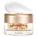 BODY FIRM Crepe Erase 4-in-1 라인 스무딩 캡슐, 노화 방지, Hyaluronic 산을 가진 얼굴과 눈 혈청 및 주름을 위한 다 사슬 펩티드, Crepe 피부 & 정밀한 선, 30 조사