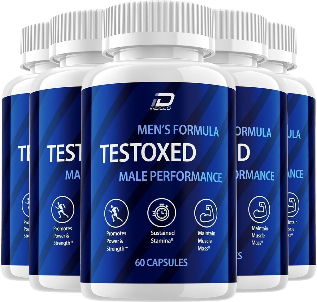 Testoxed 캡슐 보충, Testoxed 고급 남자 웰니스 지원, 공식 Testoxed 최대 힘 에너지 성능, Testoxed 프리미엄 규정식 리뷰 (5 팩 - 300 캡슐)