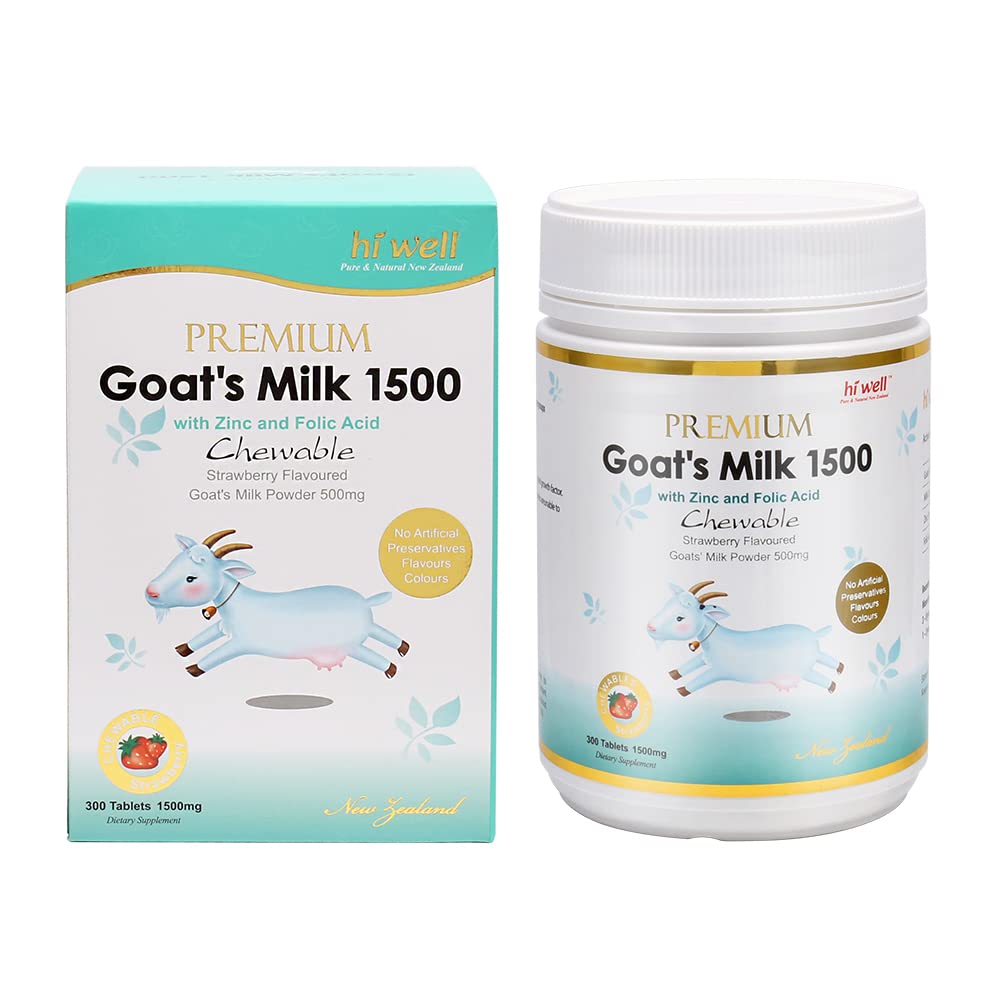 안녕 잘 프리미엄 염소의 우유 1500 300Tablets 딸기