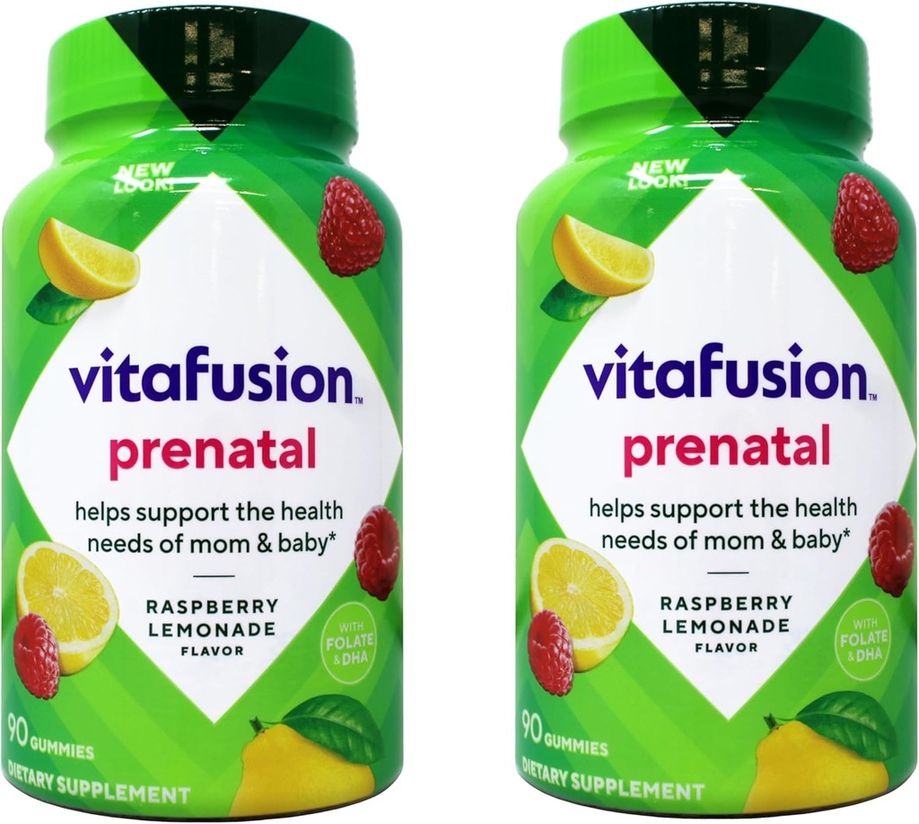 Vitafusion Prenatal Dha & Folic 산 거미 비타민 90 개 (2 팩)
