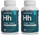 Essential Elements® Hair HeroTM - 남자를위한 헤어 비타민 - 5000 mcg Biotin과 Broad-Spectrum 지원 - 60 카운트 - 30 서빙 (2 팩)
