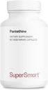 Supersmart - Pantesin Pantethine 600 mg / 일 (Pantothenic Acid) - 활성 비타민 B5 보충 | 비 GMO 및 글루텐 무료 - 90 채식 캡슐