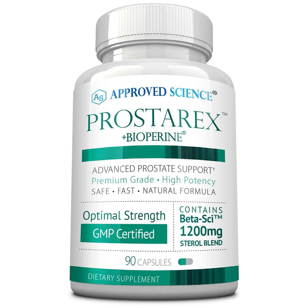 승인 된 과학 Prostarex - 전립선 보충 - 톱 Palmetto, 1200mg Beta-Sitosterol, Bioperine - 90 캡슐 - 1 개월 공급