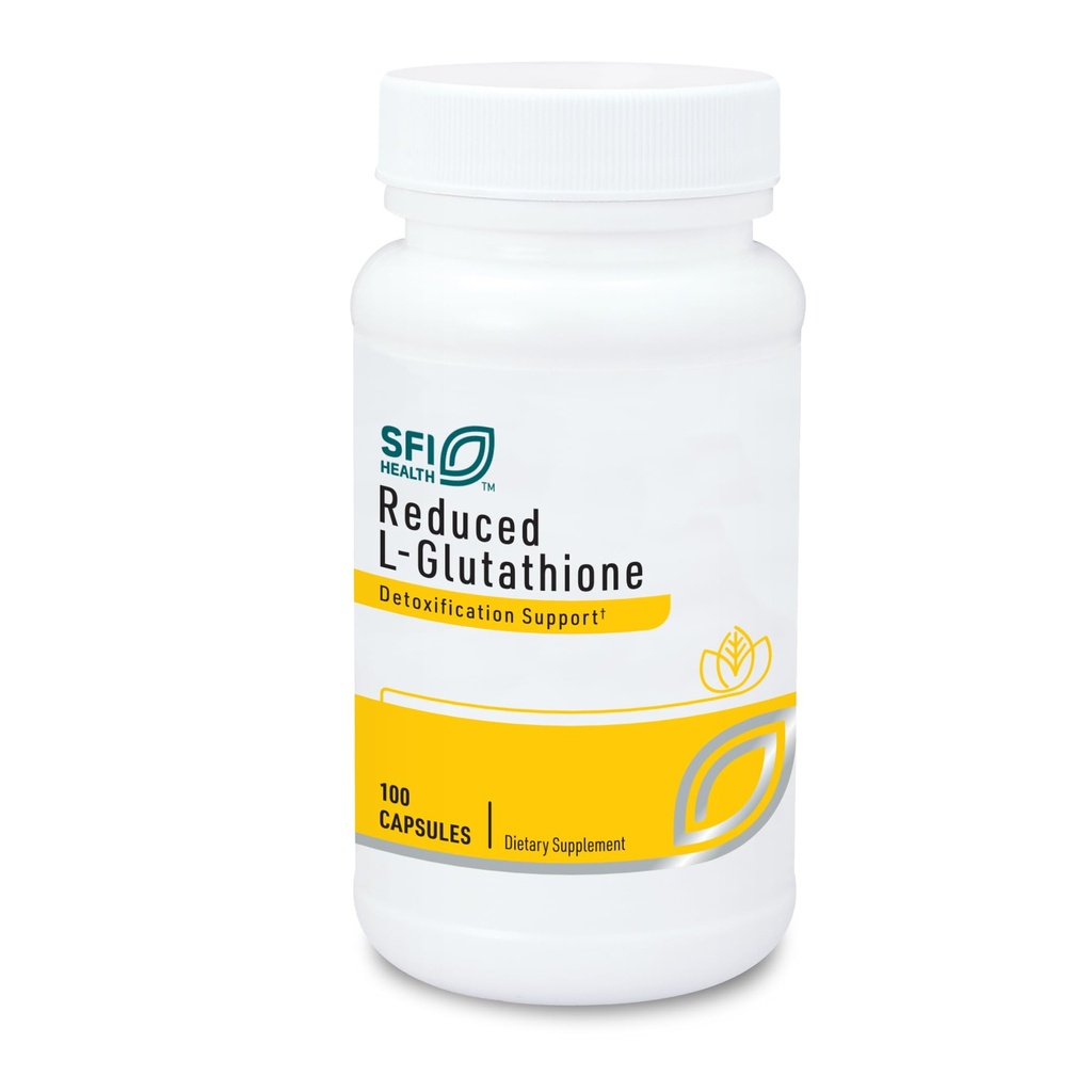 Klaire Labs SFI 건강은 L-Glutathione 150mg를 감소시켰습니다 - 간호를 위한 마그네슘을 가진 산화 보충교재, Detox & 면역 지원 - 활동적인, 감소된 모양 - Hypoallergenic (100 캡슐)