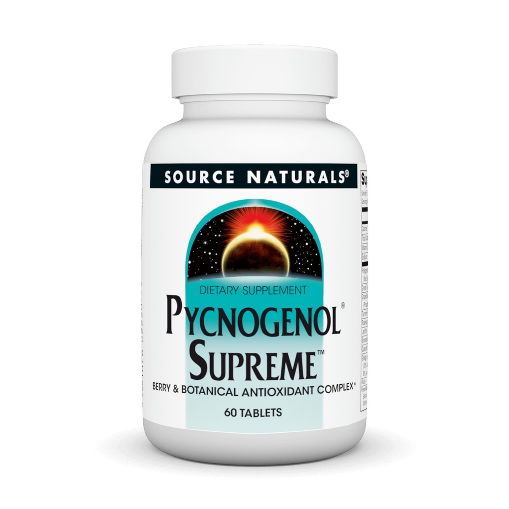 Source Naturals Pycnogenol Supreme, Berry & Botanical 산화 방지제 Complex* - 60 정제