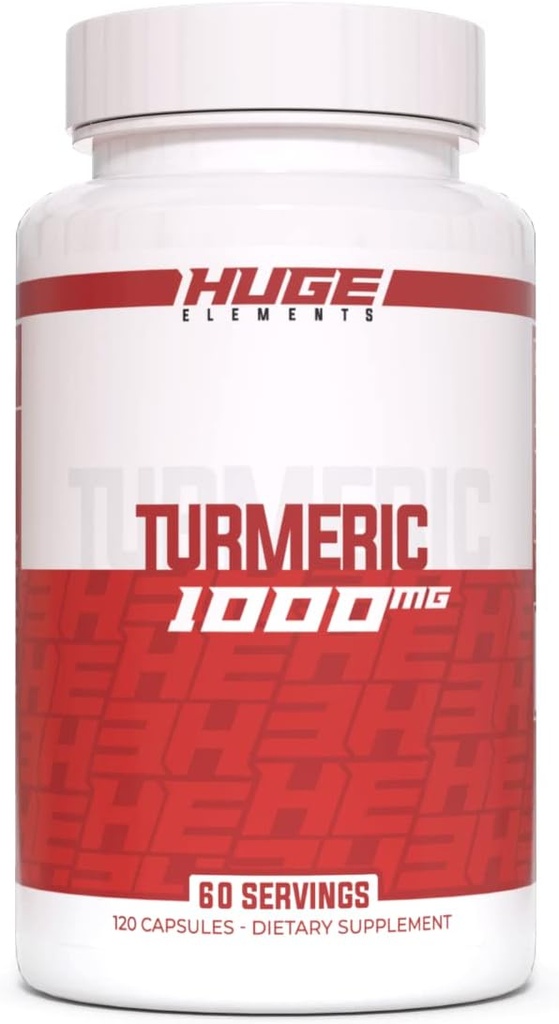 거대한 보충물 심황, 1000mg의 순수한 심황 뿌리 추출물, 95% Curcuminoids, 산화 방지제 보충교재, 비 GMO, 글루텐 자유로운 - 120의 캡슐