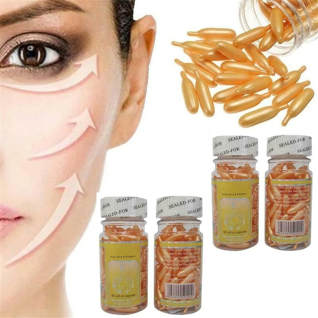 Capsulas 비타민 E 파라 엘 Cuidado De La Piel Elimina ARRUGAS Y MANCHAS 100 %