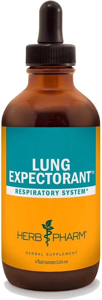 허브 Pharm Lung Expectorant 액체 초본 공식 지원 호흡 면역 반응 - 4 Ounce