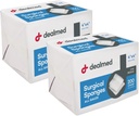 Dealmed 4" x 4" 외과 갯솜, 8 플라이, 부상 배려를 위한 비 길쌈된 갯솜, 응급 처치 장비 및 의학 기능, 200 조사 (포장 2)