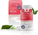 유기농 카레 리프가있는 여성을위한 CATALO 철 보충 - Gentle, 높은 흡수, 채식주의 친화적 인, Stomach-Easy Formula - 60 정제