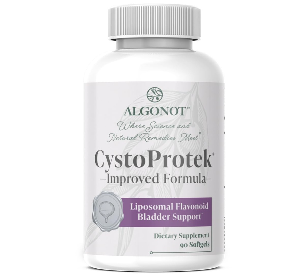 CystoProtek 1 팩 - 특허받은 공식은 Hyaluronate, chondroitin 및 자연적인 flavonoids의 독점적인 조합을 사용하여 Bladder 건강을 승진시킵니다