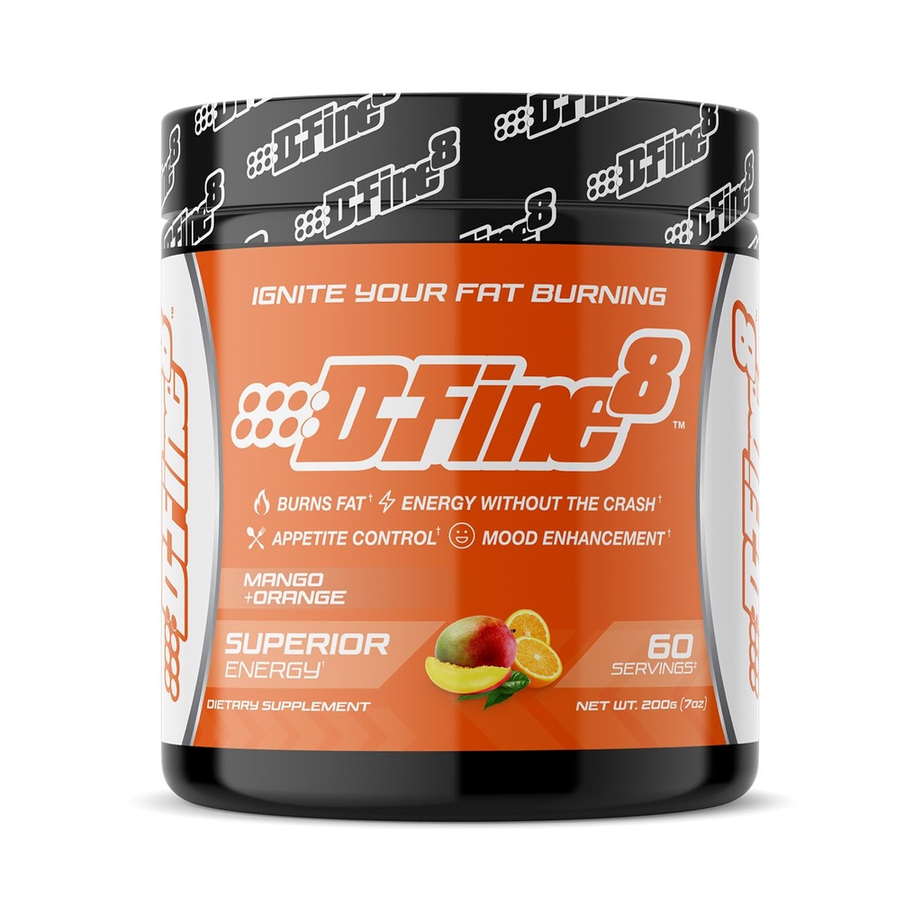 Thermogenic 전 운동 에너지 분말 & Shredding 보충교재, 부스트 에너지 계류 & 초점, 설탕 자유로운, 포함합니다 Senactiv, 내구시간, 300mg 카페인, N 아세틸 L 티로신 (망고 오렌지)를