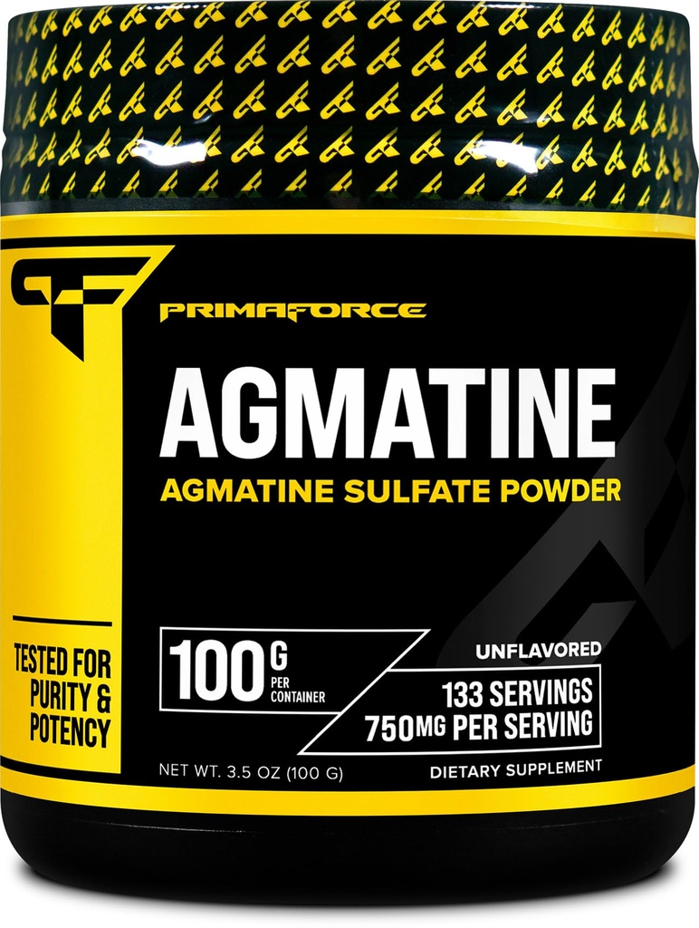 Primaforce Agmatine 황산염 분말 보충교재, 100개 그램 – Nitric 산화물 생산/Enhances 성과를 승진시킵니다