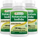 최고의 자연 칼륨 Iodide 130 mg 서빙 - 다이어트 보충, 90 정제 (3)