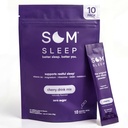 Som Sleep, Restful Sleep Powder Drink Mix w/Melatonin, 마그네슘, 비타민 B6, L-Theanine & GABA – Vegan, Zero Sugar, Keto Friendly – Cherry, 10-Pack