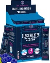 KEY NUTRIENTS Electrolytes 파우더 패킷 - 맛있는 블루 라즈베리 40 팩 히드라 션 패킷 - 여행 히드라 션 파우더 - 설탕 없음, 칼로리 없음, 글루텐 무료 - Made in USA