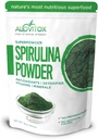 Alovitox 유기 Spirulina 분말 | 산화 방지제, 단백질, 비타민 A 및 B, 섬유, 오메가 3, 6 & 9-100% 유기, 첨가물/색깔, 글루텐 없음, 비 GMO (1 lb)를 가진 영양성 조밀한 Superfood