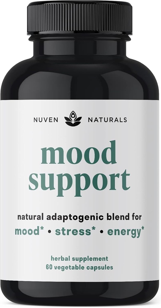 플랜트 기반 보충 - Ashwagandha 및 Rhodiola Rosea가있는 자연 Adaptogenic 부스터 | 12 허브 포함
