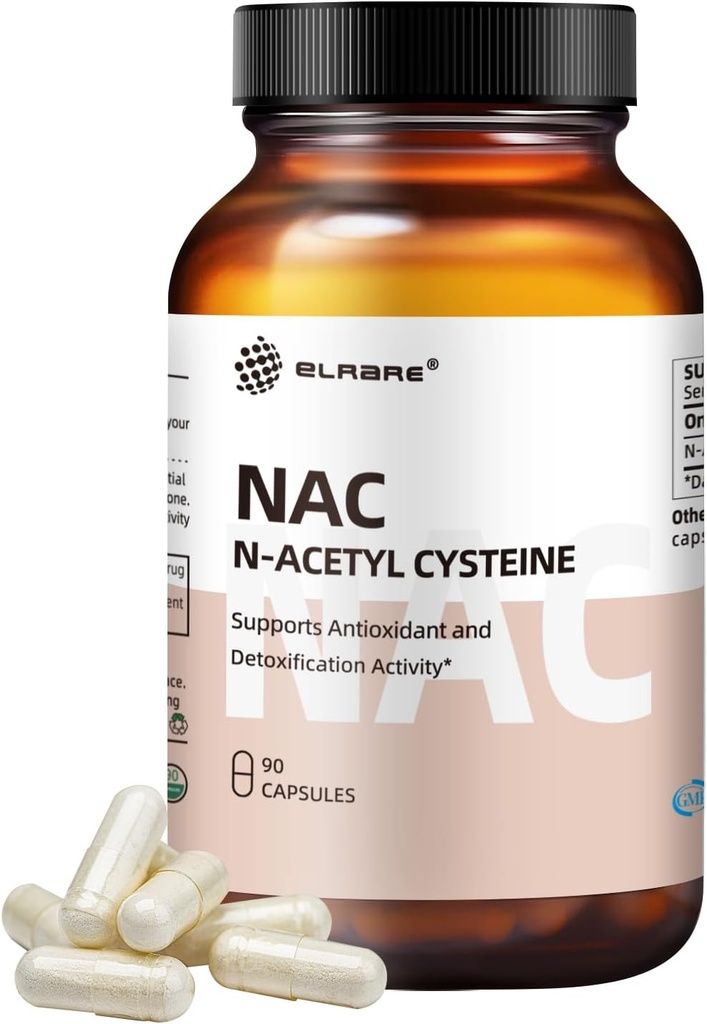 N-Acetyl-L-Cysteine (NAC) 보충교재 450mg의 산화제, Promotes Liver&Kidney Detox, 지원 호흡 건강 및 면역 기능, 90의 캡슐