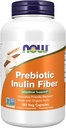 NOW Foods, Prebiotic Inulin Fiber, Intestinal Support*, Nourishes Friendly Bacteria*, 유기농 Inulin, 180 Veg 캡슐로 만든
