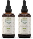 HerbEra Stephania 뿌리 B120 (2pcs) 알콜 자유로운 초본 추출물 아연, 집중된 액체 하락 자연적인 스테파니아 뿌리 (Stephania Tetrandra) 말린 뿌리 (2x4 fl oz)
