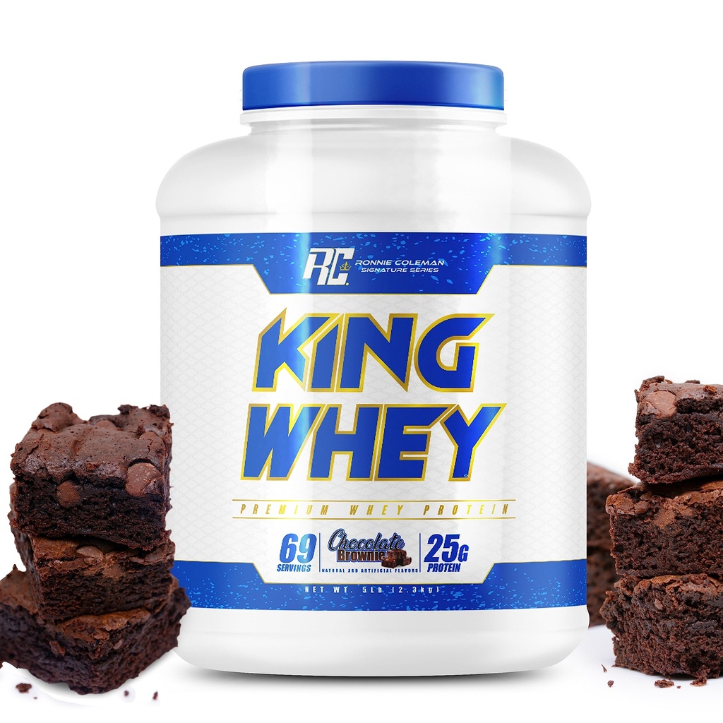 Ronnie Coleman 서명 시리즈 Whey 농축물 + Isolate 단백질 분말, Lean 근육 지원을 위한 전 운동 Shake 혼합, 여자 & 남자, 초콜렛 브라운 풍미, 5개 lbs를 위한 낮은 설탕 보충교재